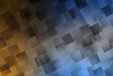 Açık mavi, dikdörtgen biçiminde sarı vektör dokusu. Soyut arkaplanda dikdörtgenler ve renkli gradyanlar. Şablon bir arkaplan olarak kullanılabilir.