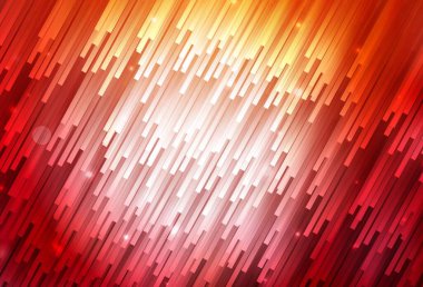 Koyu kırmızı, tekrarlanan çubuklu sarı vektör şablonu. Keskin çizgili parlak renkli çizimler. Reklamınız, posteriniz, afişiniz için en iyi tasarım.