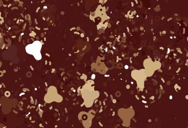 Açık kırmızı, soyut şekilli sarı vektör arkaplan. Renkli rastgele şekillerle modern soyut illüstrasyon. Web siteniz için basit tasarım.