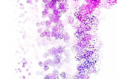 Eğri çizgileri olan açık mor vektör arkaplanı. Basit bir şekilde yepyeni renkli bir tasvir. Markan için yeni kompozisyon.