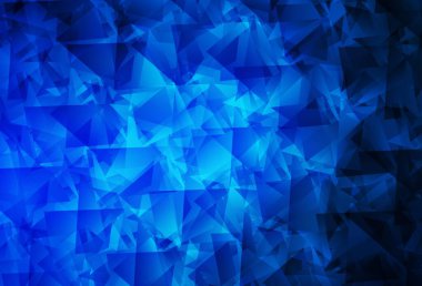 Koyu mavi vektör soyut çokgen arkaplan. Origami tarzında gradyan ile geometrik çizim. Cep telefonunun arka planının şablonu.