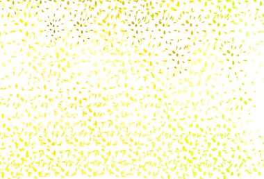 Açık yeşil, baloncuklu sarı vektör arkaplan. Parlak renkli soyut çemberlerin olduğu bir resim. Reklamlar, broşürler için desen.