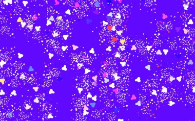 Açık pembe, kaotik şekilli sarı vektör şablonu. Modern tarzda değişen renkli kaotik formlar. Duvar kağıtları için zarif tasarım.