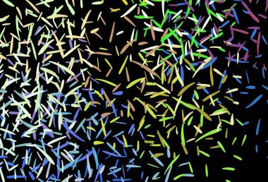 Renkli çizgileri olan koyu renkli vektör dokusu. Bulanık dekoratif tasarım basit bir şekilde çizgilerle. Reklam, kitapçıklar, broşürler için desen.