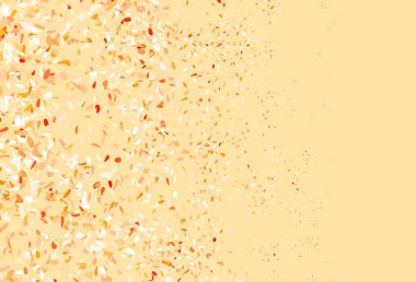 Hafif Turuncu vektör yapraklı karalama şablonu. Yapraklar ve karalamalar ile soyut çizimler. Çocuk kitapları için renkli desen.