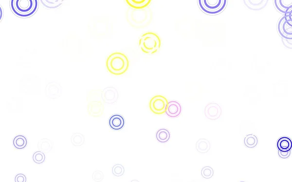 Светло Синий Красный Векторный Фон Пузырями Размытый Декоративный Дизайн Абстрактном — стоковый вектор