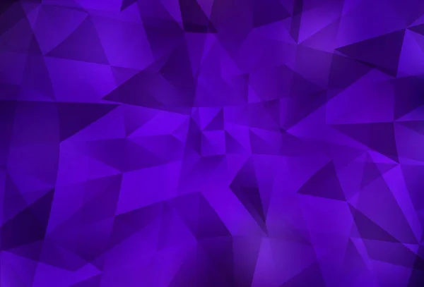 Dark Purple Vektor Abstrakten Polygonalen Hintergrund Bunte Illustration Polygonalen Stil — Stockvektor