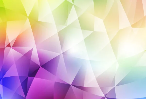 Modèle Polygonal Abstrait Vecteur Multicolore Clair Illustration Créative Demi Teinte — Image vectorielle