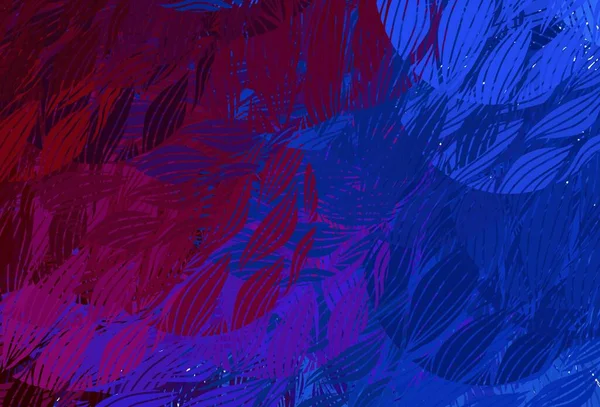 Dark Blue Red Vector Pattern Random Forms Illustration Colorful Gradient — Stock Vector