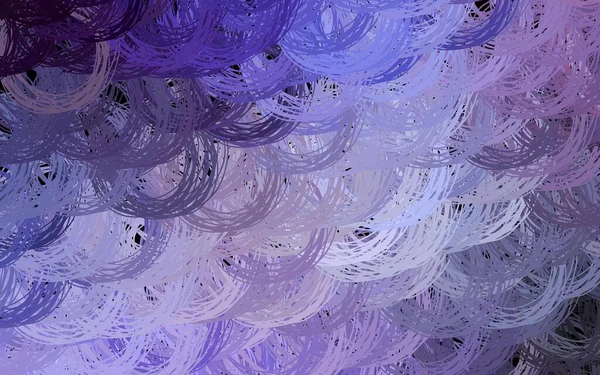 Modèle Vectoriel Violet Foncé Avec Des Lignes Courbes Illustration Abstraite — Image vectorielle