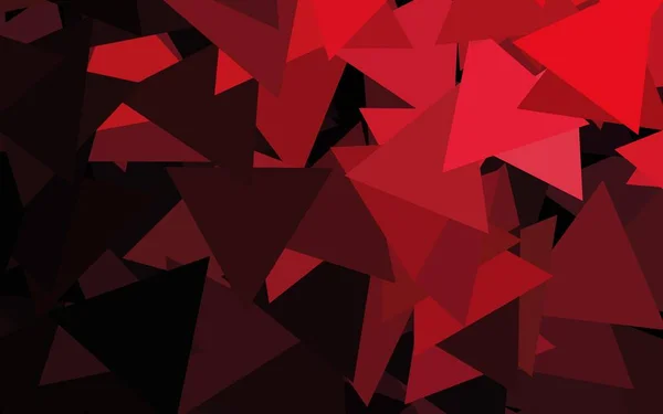 三角スタイルのダークピンクベクトルテクスチャ 三角形の抽象的なグラデーションイラスト 名刺のモダンなデザイン — ストックベクタ