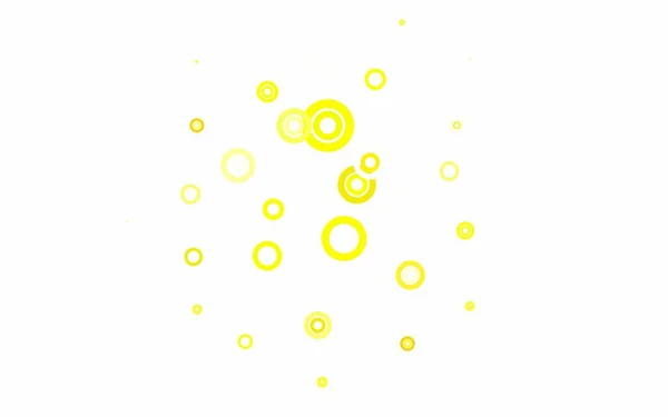 Světle Zelená Žlutá Vektorová Textura Disky Rozmazaný Dekorativní Design Abstraktním — Stockový vektor