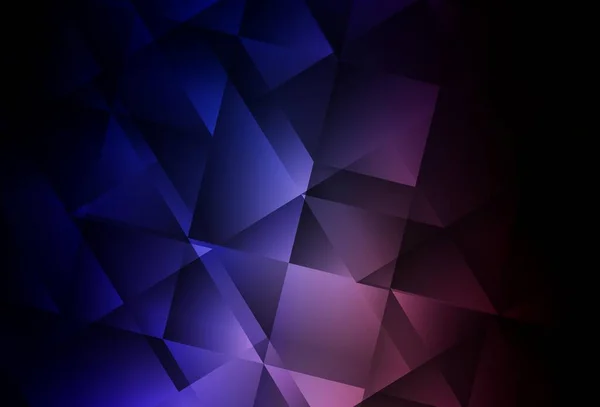 Dunkelrosa Blaues Vektorgradienten Dreiecksmuster Bunte Abstrakte Illustration Mit Dreiecken Eine — Stockvektor