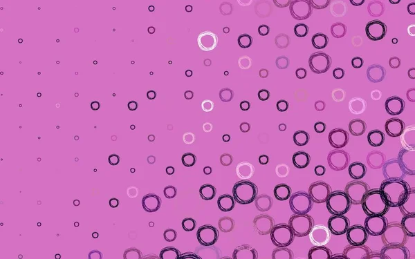 Light Purple Pink Vector Template Circles Blurred Bubbles Abstract Background — Stock Vector