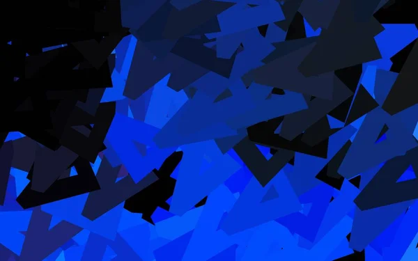 Mörkblå Gul Vektor Layout Med Linjer Trianglar Illustration Med Uppsättning — Stock vektor