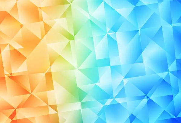 Bleu Clair Polygone Vectoriel Rouge Fond Abstrait Illustration Abstraite Colorée — Image vectorielle