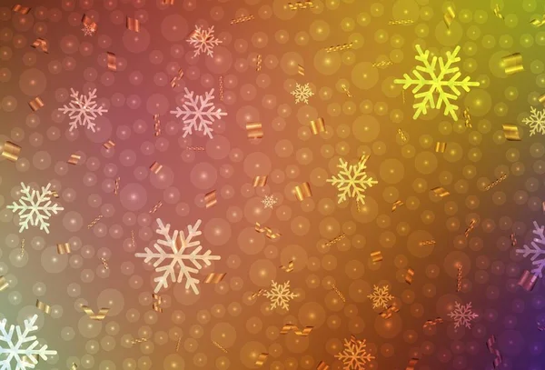 Ελαφρύ Πολύχρωμο Διανυσματικό Πρότυπο Στυλ Καρναβαλιού Πολύχρωμη Απεικόνιση Χιόνι Και — Διανυσματικό Αρχείο