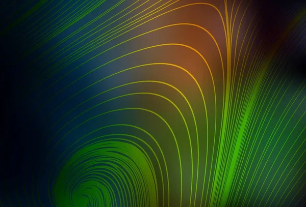 Темно Зелений Червоний Вектор Розмито Яскравий Візерунок Колоритна Ілюстрація Абстрактному — стоковий вектор