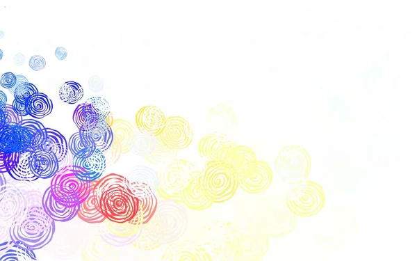 Vecteur Multicolore Clair Motif Naturel Avec Des Roses Illustration Avec — Image vectorielle