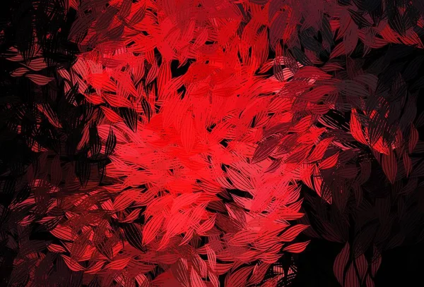 Koyu Kırmızı Vektör Yapraklı Soyut Arkaplan Bulanık Şekilli Yapraklı Yepyeni — Stok Vektör