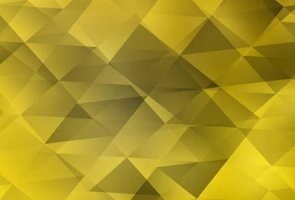 Luz Amarillo Vector Brillante Fondo Triangular Ilustración Abstracta Poligonal Con — Vector de stock