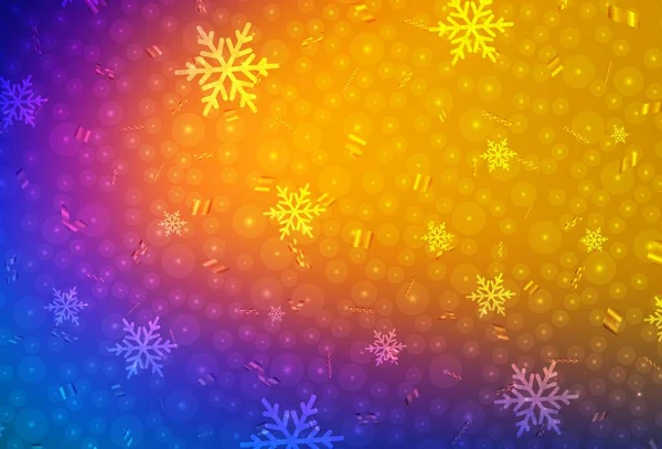 Light Blue Red Διανυσματική Υφή Στυλ Γενεθλίων Πολύχρωμη Απεικόνιση Χιόνι — Διανυσματικό Αρχείο