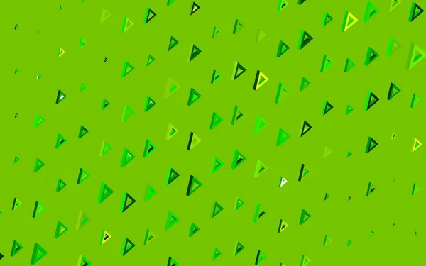 深绿色 黄色矢量图案与多边形风格 带有彩色三角形的现代抽象图解 手机的背景 — 图库矢量图片