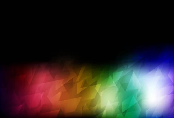 Тёмный Многоцветный Вектор Линиями Прямоугольниками Современная Абстрактная Иллюстрация Красочными Прямоугольниками — стоковый вектор