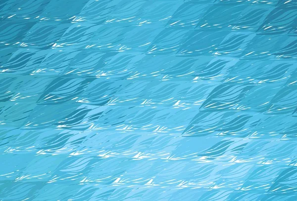 Modèle Vectoriel Bleu Clair Avec Des Lignes Courbées Une Élégante — Image vectorielle