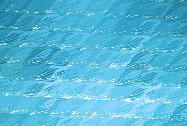 Bükülmüş çizgileri olan açık mavi vektör deseni. Eğimli çizgileri olan zarif parlak bir illüstrasyon. Tasarımınız için desen.