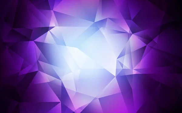 Rose Foncé Motif Triangles Gradient Vectoriel Bleu Illustration Abstraite Scintillante — Image vectorielle