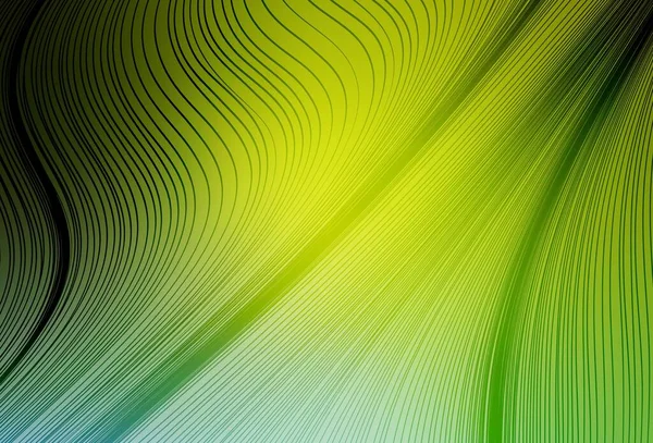 Fond Abstrait Brillant Vert Clair Vecteur Jaune Illustration Abstraite Colorée — Image vectorielle