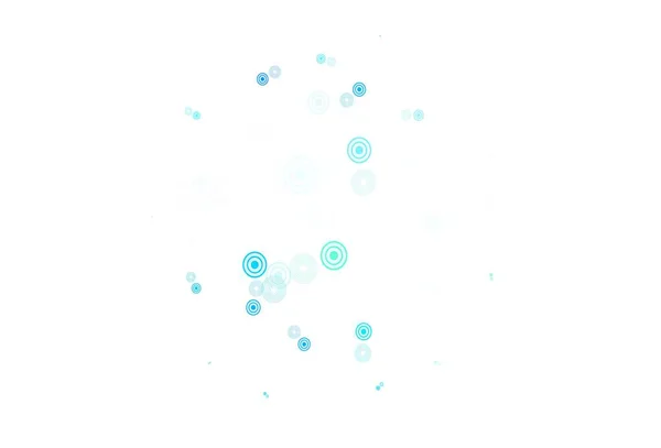 Cahaya Biru Garis Vektor Hijau Dengan Lingkaran Ilustrasi Abstrak Dengan - Stok Vektor