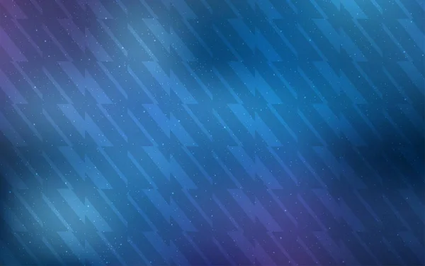 ダークピンク 直線の青いベクトルの背景 抽象的なテンプレート上の行とカラフルな輝くイラスト 美しい背景のためのテンプレート — ストックベクタ