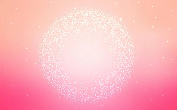 Patrón Vectorial Rosa Claro Con Estrellas Del Cielo Nocturno Diseño — Vector de stock