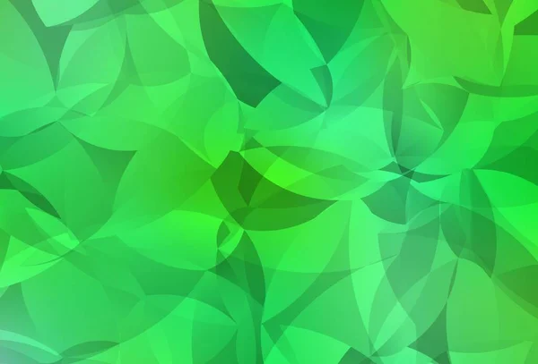 Světle Zelená Žlutá Vektorová Abstraktní Polygonální Šablona Zářící Polygonální Ilustrace — Stockový vektor