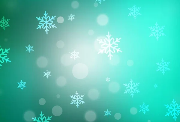 Светло Зеленый Векторный Узор Рождественском Стиле Красочный Дизайн Рождественском Стиле — стоковый вектор