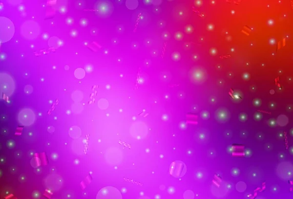 Світло Рожевий Червоний Векторний Фон Крапками Красива Кольорова Ілюстрація Розмитими — стоковий вектор