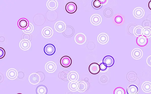 Luz Plantilla Vectorial Púrpura Con Círculos Burbujas Borrosas Sobre Fondo — Archivo Imágenes Vectoriales