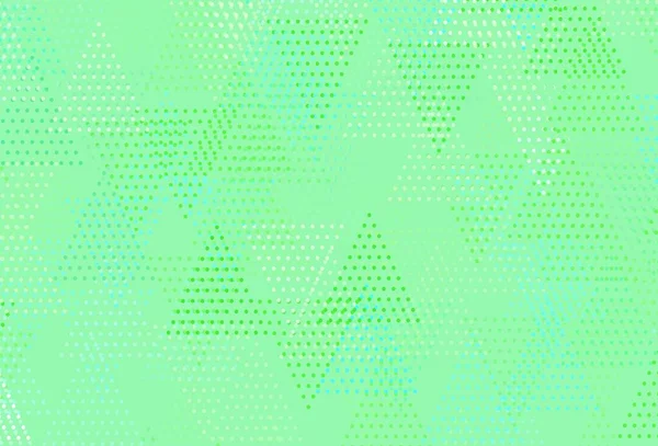 Hellgrüner Vektorhintergrund Mit Dreiecken Kreisen Moderne Abstrakte Illustration Mit Bunten — Stockvektor