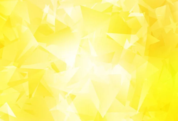 Modèle Triangles Gradient Vectoriel Jaune Clair Illustration Créative Demi Teinte — Image vectorielle