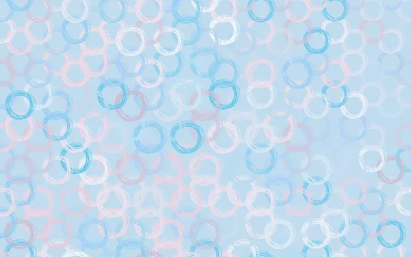 浅粉色 蓝色矢量背景与斑点 采用带气泡的抽象风格的模糊装饰设计 招贴画设计 网站横幅设计 — 图库矢量图片