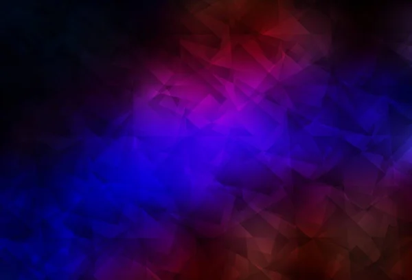 Dunkelblauer Roter Vektor Abstrakter Polygonaler Hintergrund Polygonale Abstrakte Illustration Mit — Stockvektor