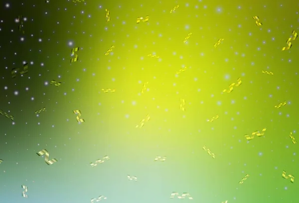 Светло Зеленая Желтая Векторная Компоновка Новогоднем Стиле Простая Градиентная Иллюстрация — стоковый вектор