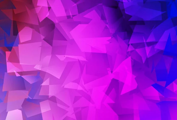 ライトパープル ピンクベクトル低ポリレイアウト グラデーションの多角形のカラフルなイラスト デザインの三角形パターン — ストックベクタ