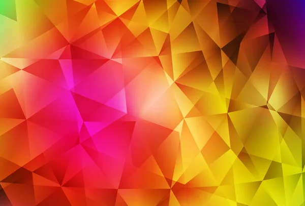 Mörk Multicolor Vektor Abstrakt Mosaik Bakgrund Elegant Ljus Polygonal Illustration — Stock vektor