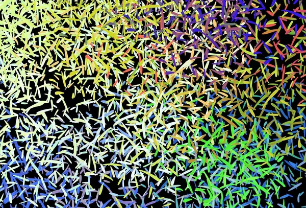Donkere Multicolor Vector Achtergrond Met Stright Strepen Glitter Abstracte Illustratie — Stockvector