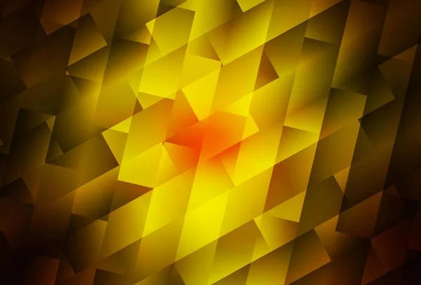 Rojo Oscuro Fondo Vectorial Amarillo Estilo Poligonal Rectángulos Sobre Fondo — Vector de stock