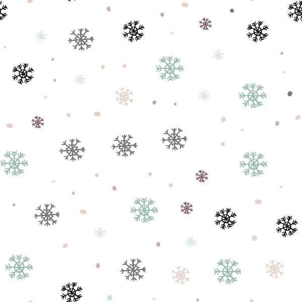 라이트 Xmas Snowflakes 추상적 배경이 눈송이들이 있습니다 천이나 벽지의 설계를 — 스톡 벡터