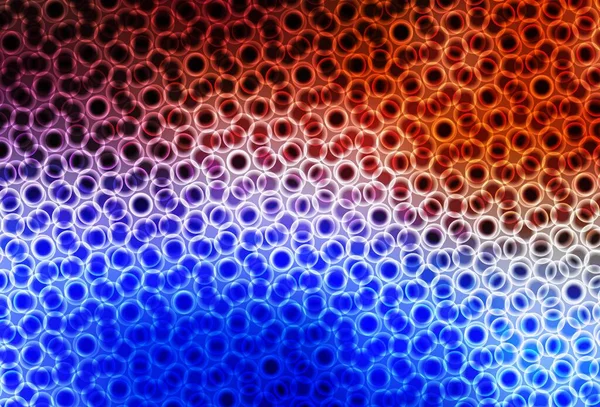 Açık mavi, noktalı kırmızı vektör arkaplanı. Soyut arka planda bulanık kabarcıklar ve renkli gradyan. Poster ve web siteleri için tasarım.